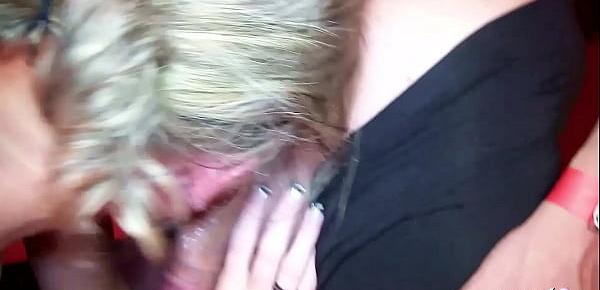 AO Creampie Gangbang Swinger Party mit deutscher versauten MILF Lacy